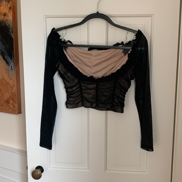 Lowest $ possible! Little black crop top - Picture 2 of 4